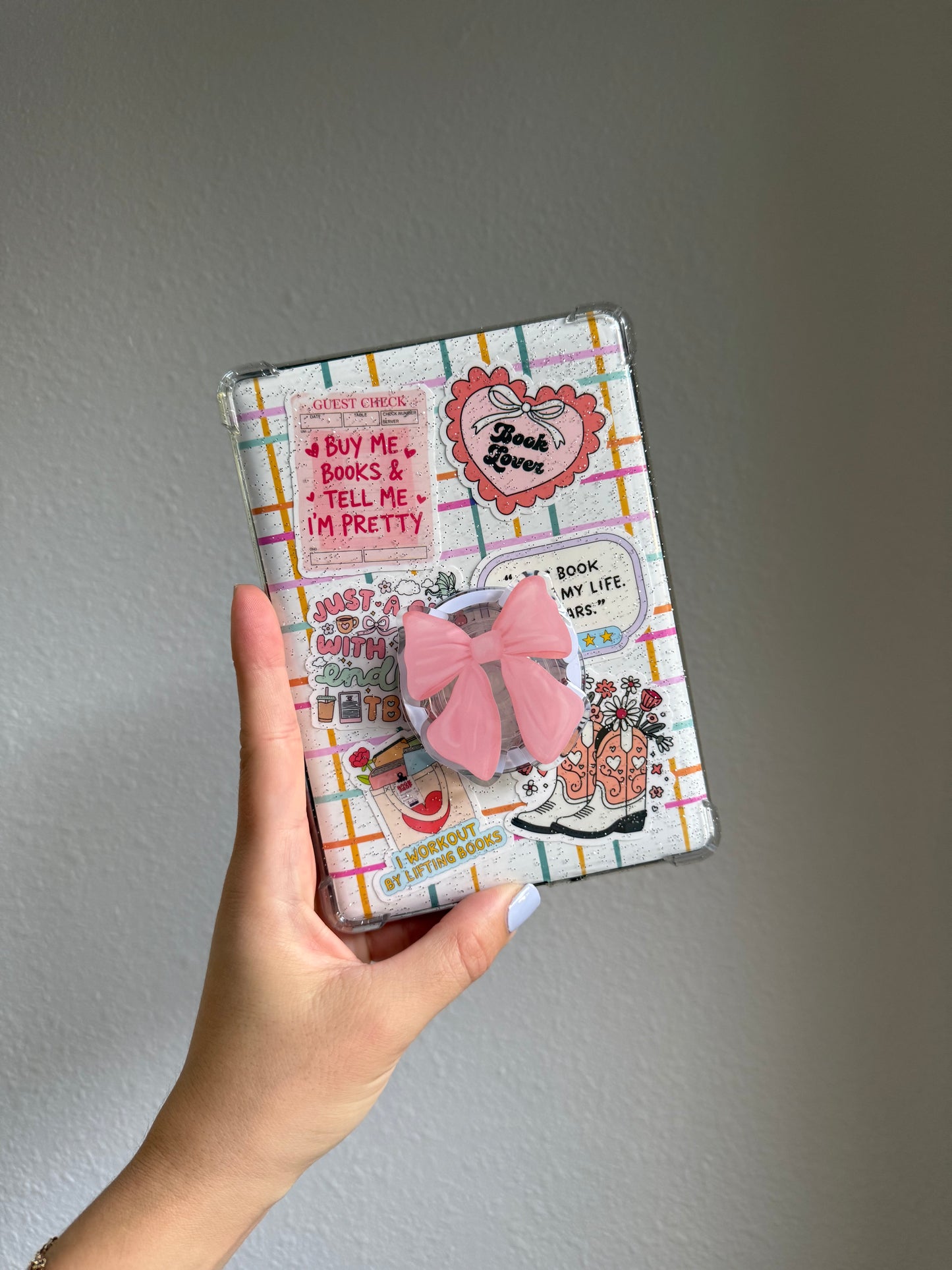 Colorful stripes & Plaid Kindle Insert