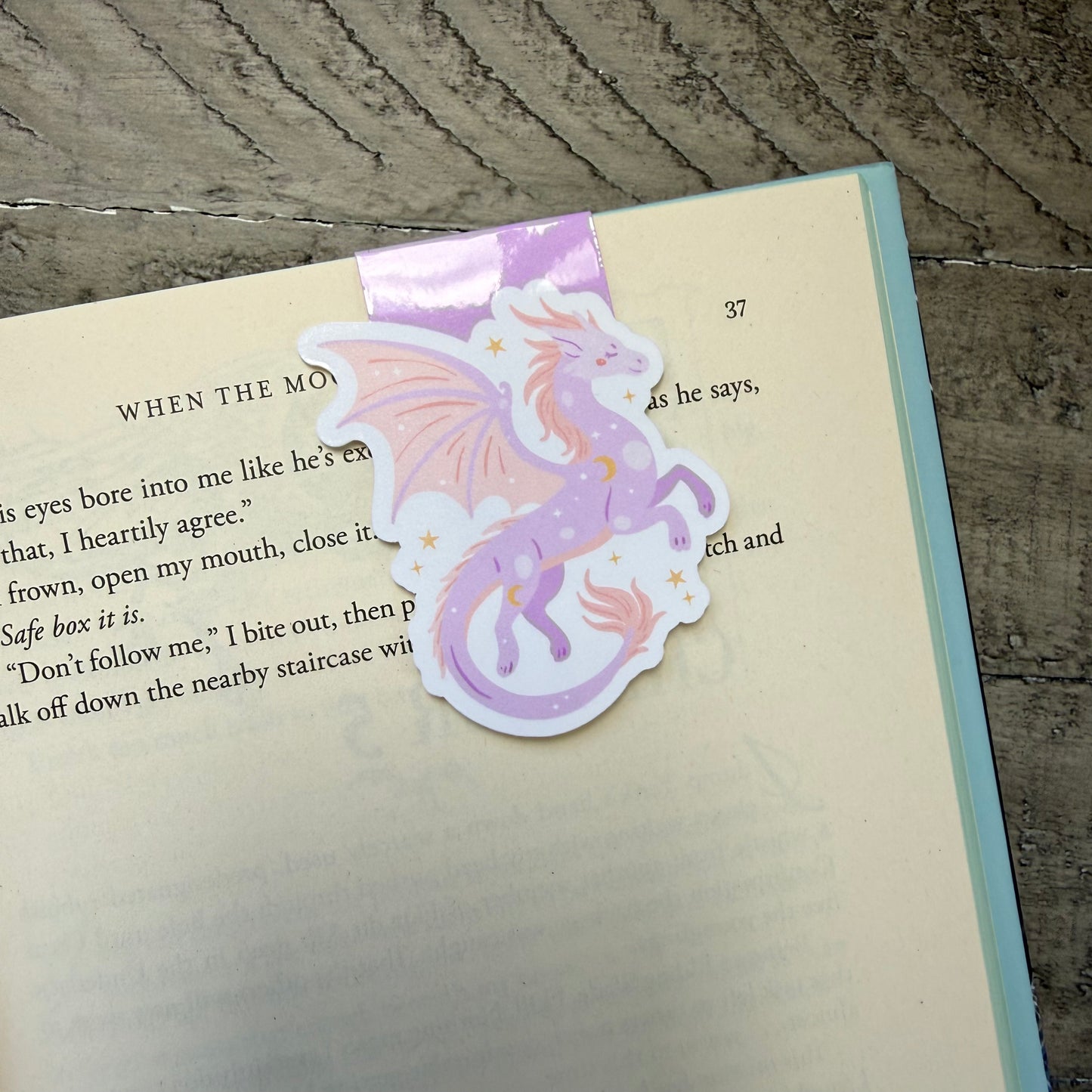 Cozy Dragon Magnetic Bookmark