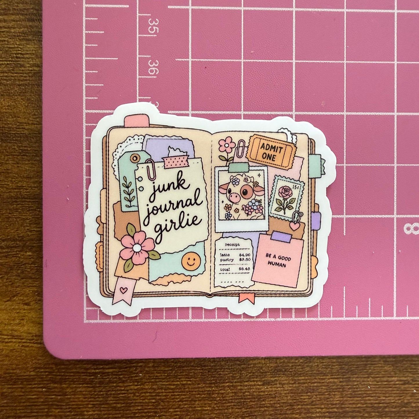 Junk Journal Girlie sticker
