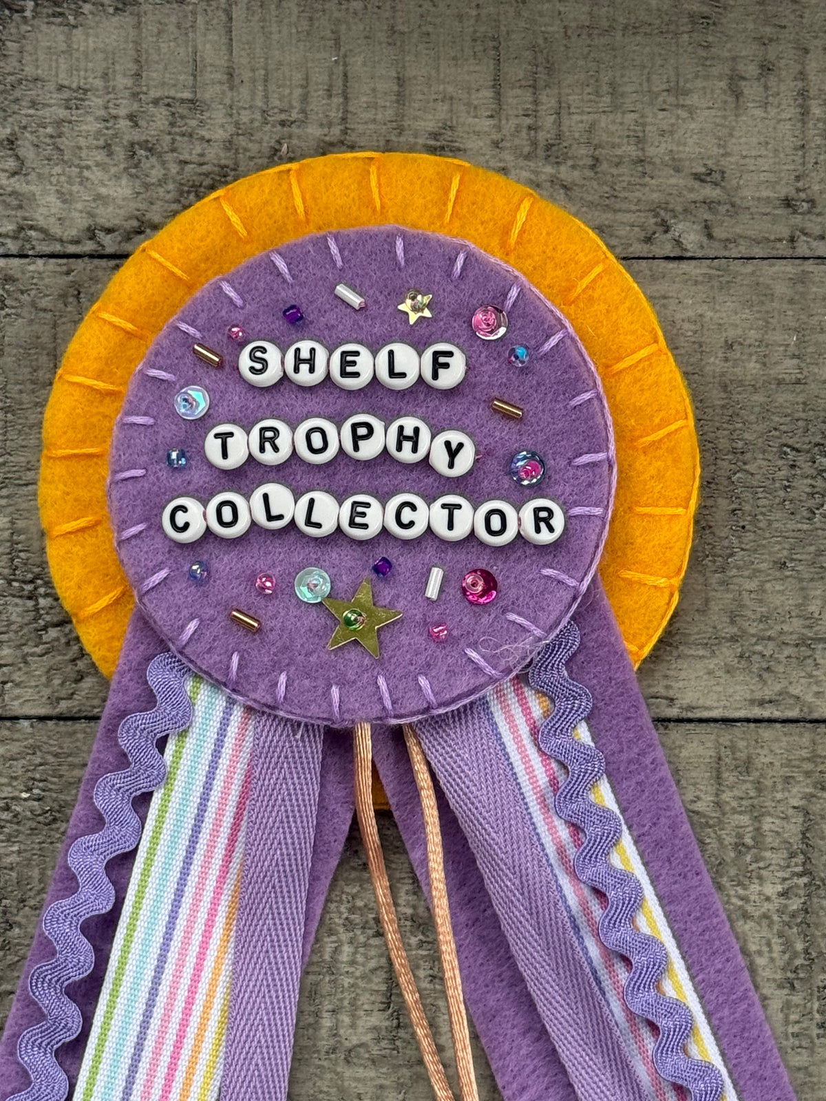 Shelf Trophy Collector Prize Ribbon