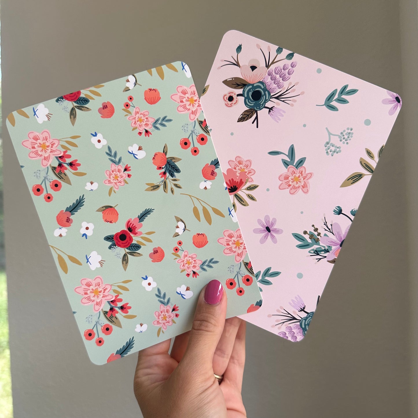 Floral Cardstock insert