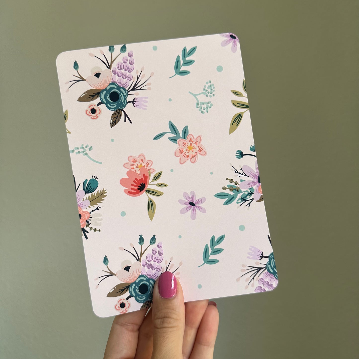 Floral Cardstock insert