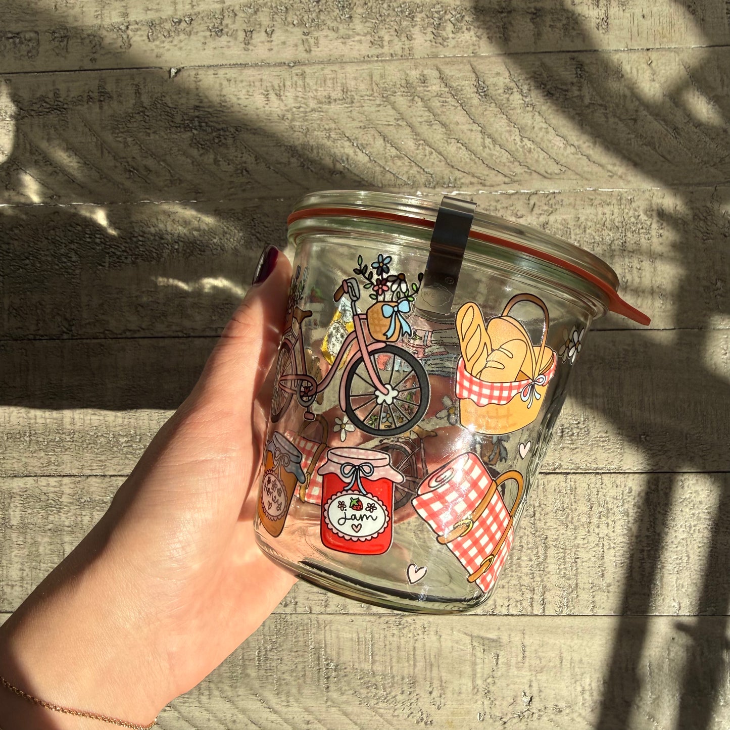 Croissant Picnic Weck Jar