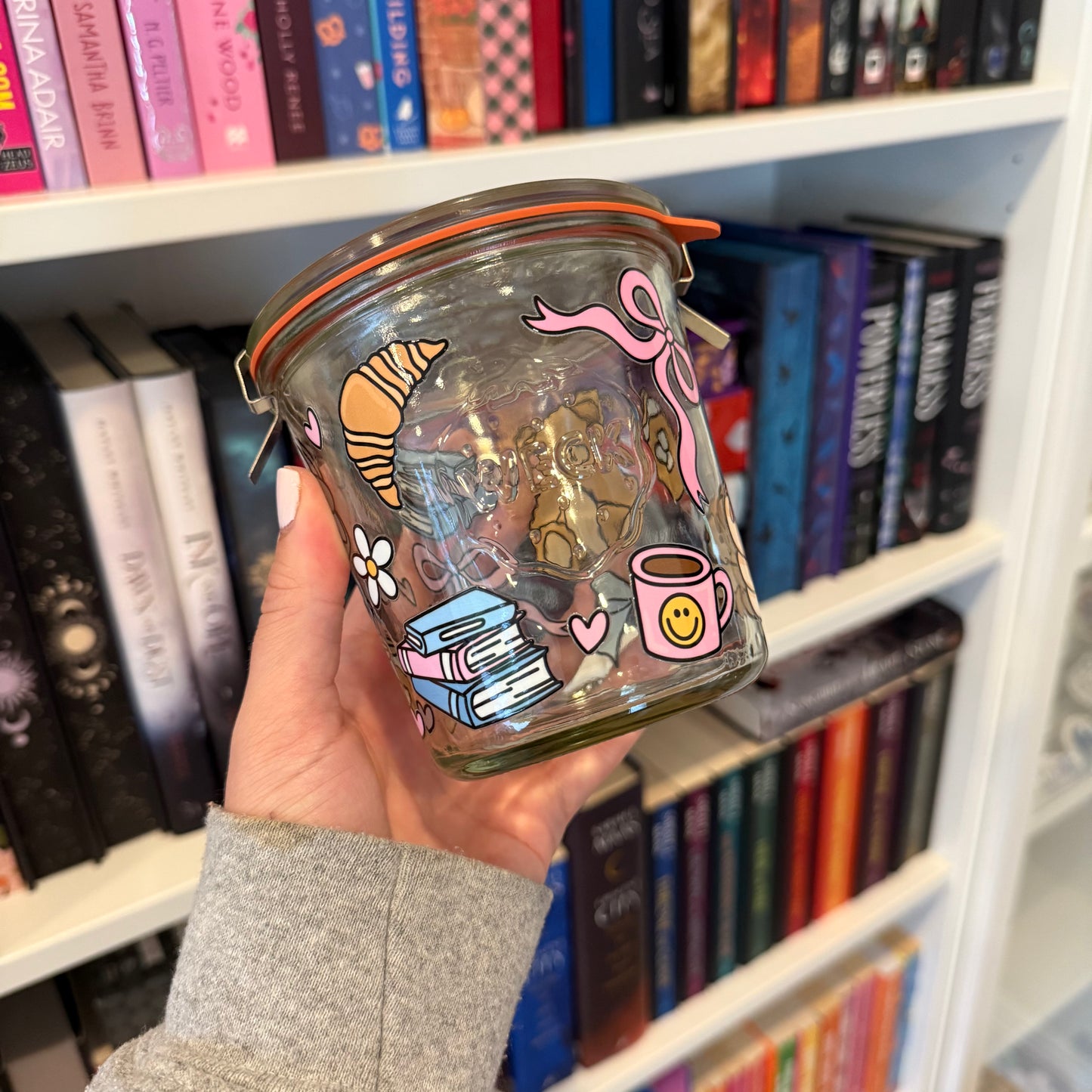 Trinkets & Books Weck Jar