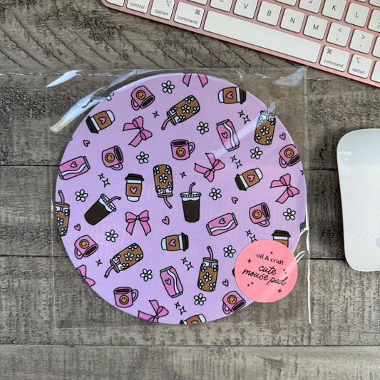 Beverage Girly Mouse Pad