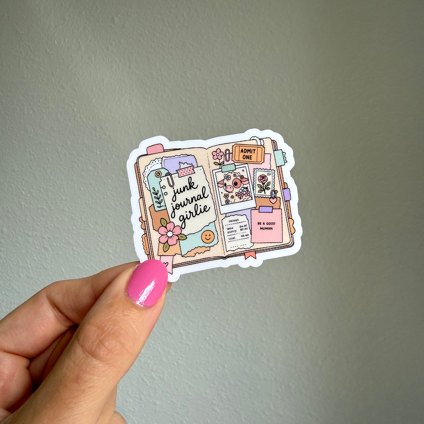 Junk Journal Girlie sticker