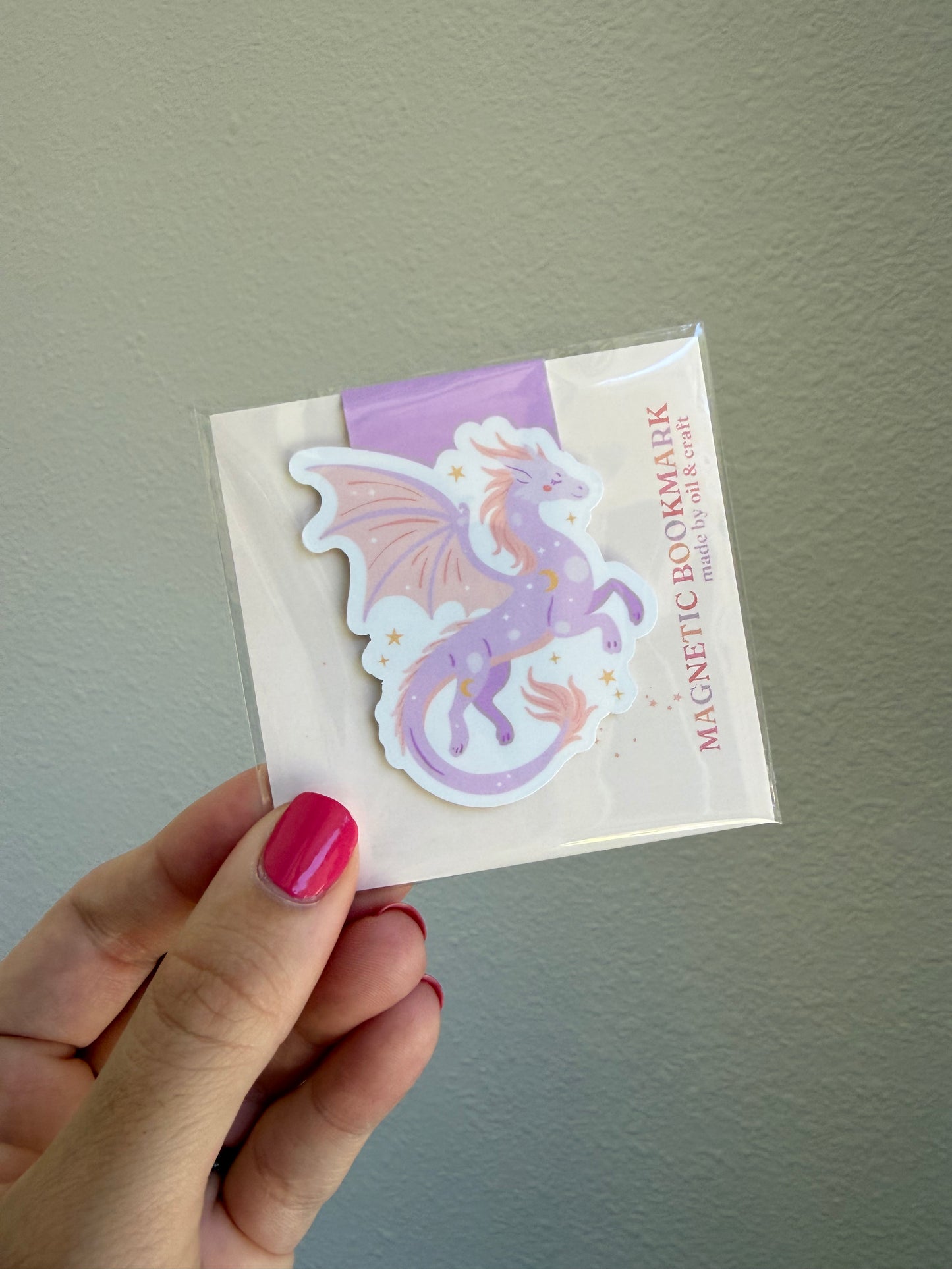 Cozy Dragon Magnetic Bookmark