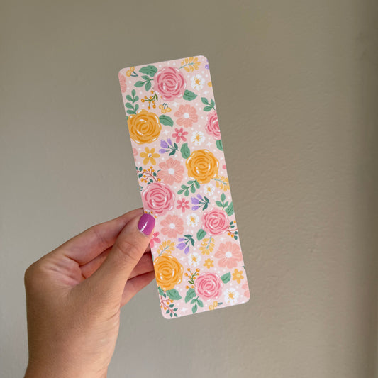 Florals Laminated Bookmark