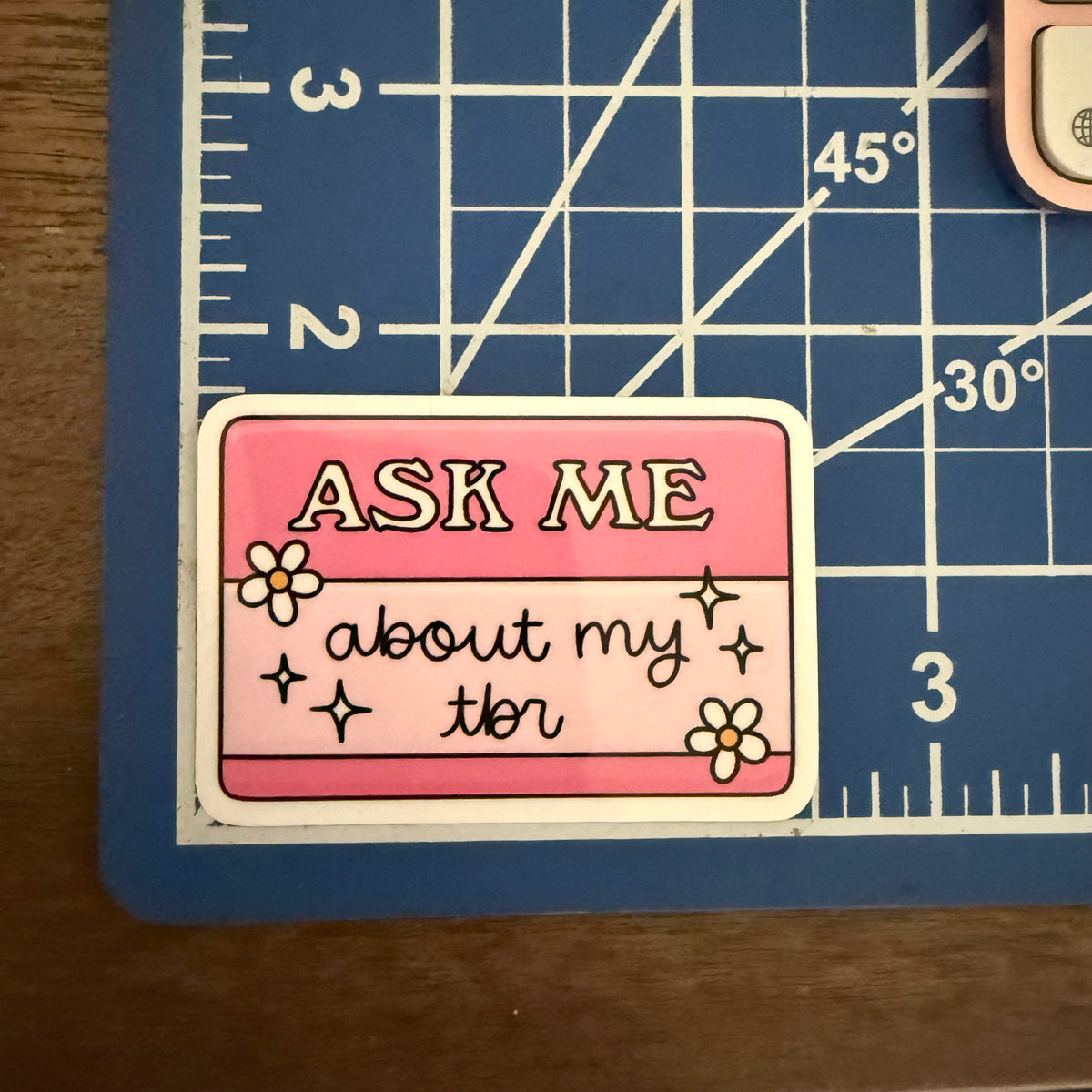 Ask me About my TBR sticker
