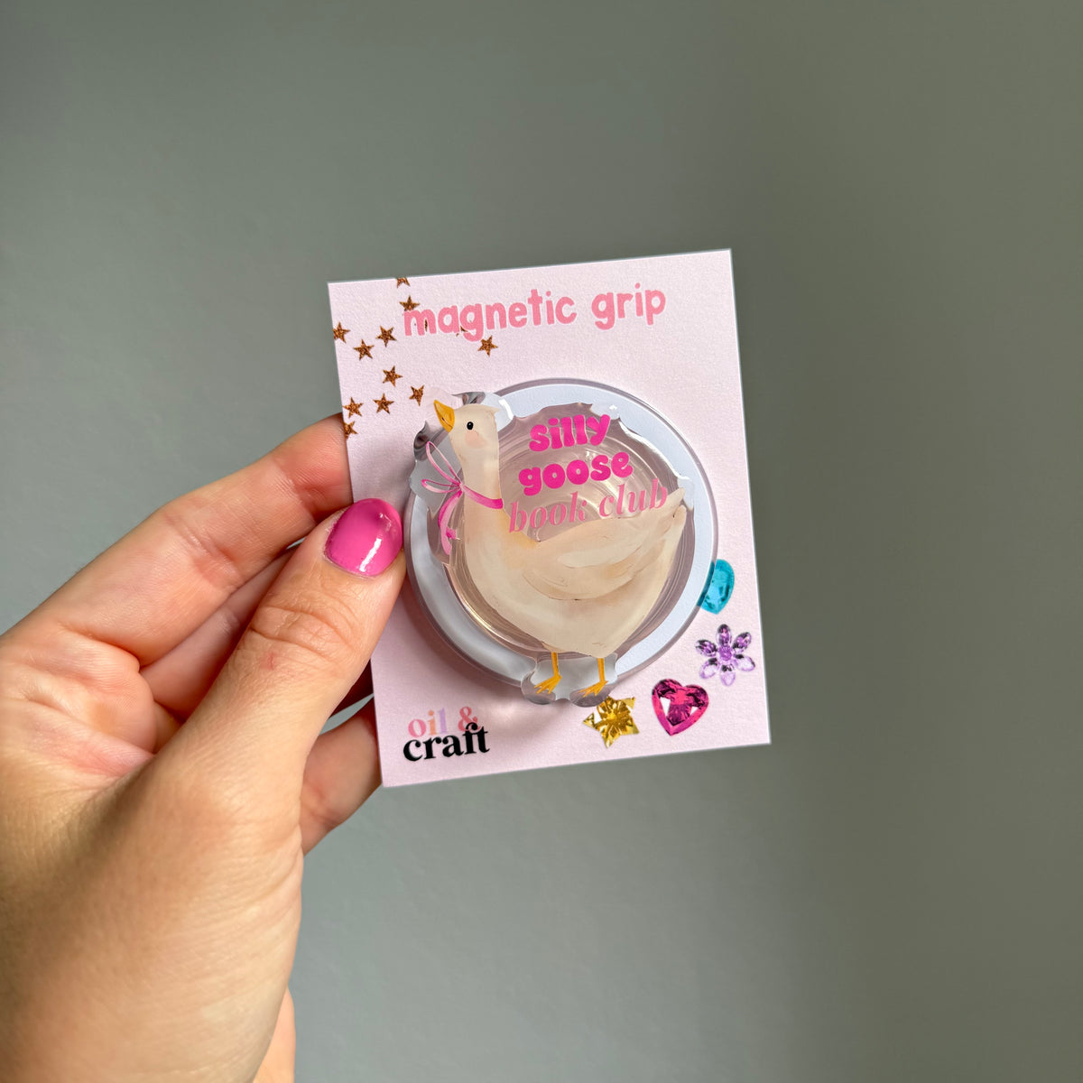 Silly Goose Book Club Magnetic Grip