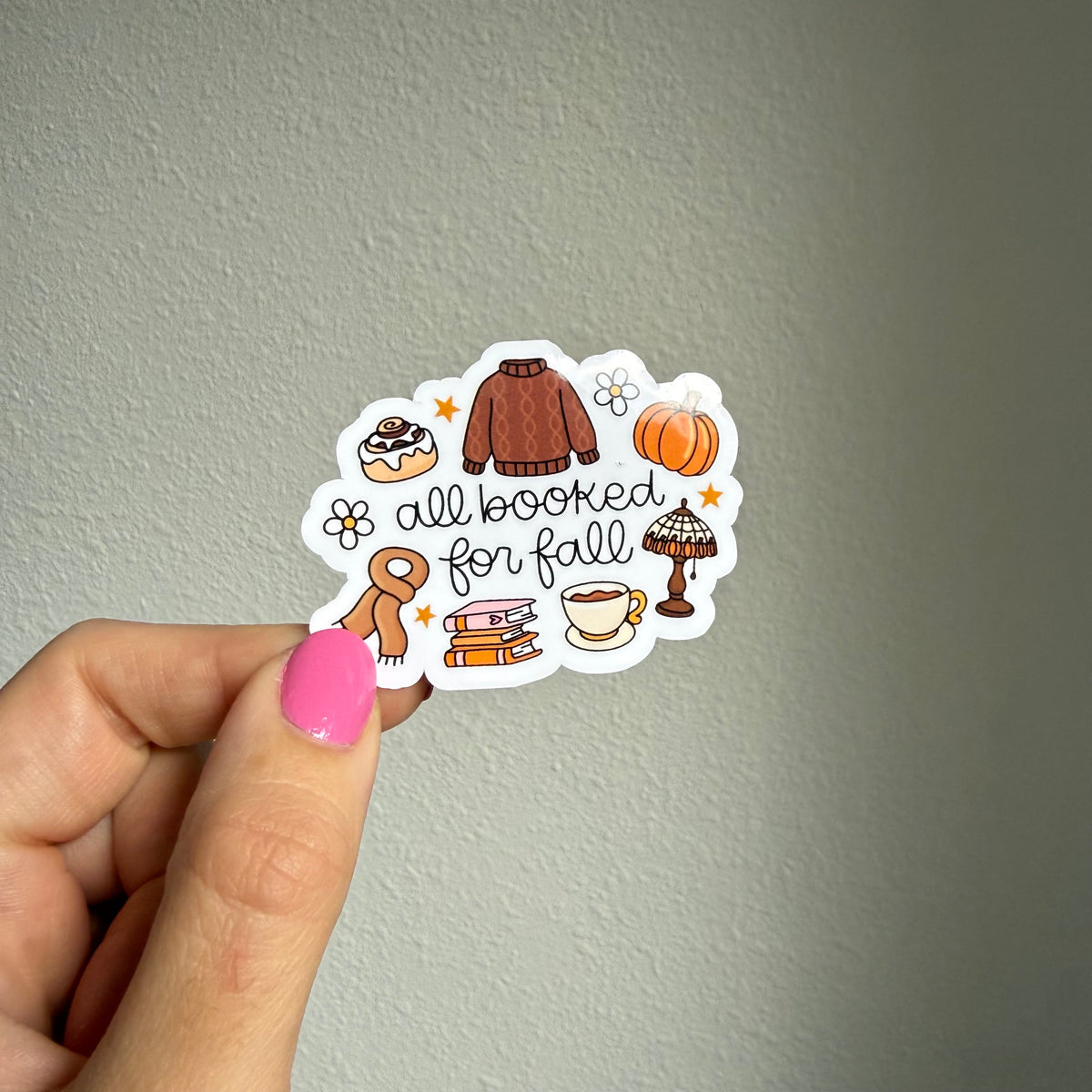 All Booked for Fall sticker