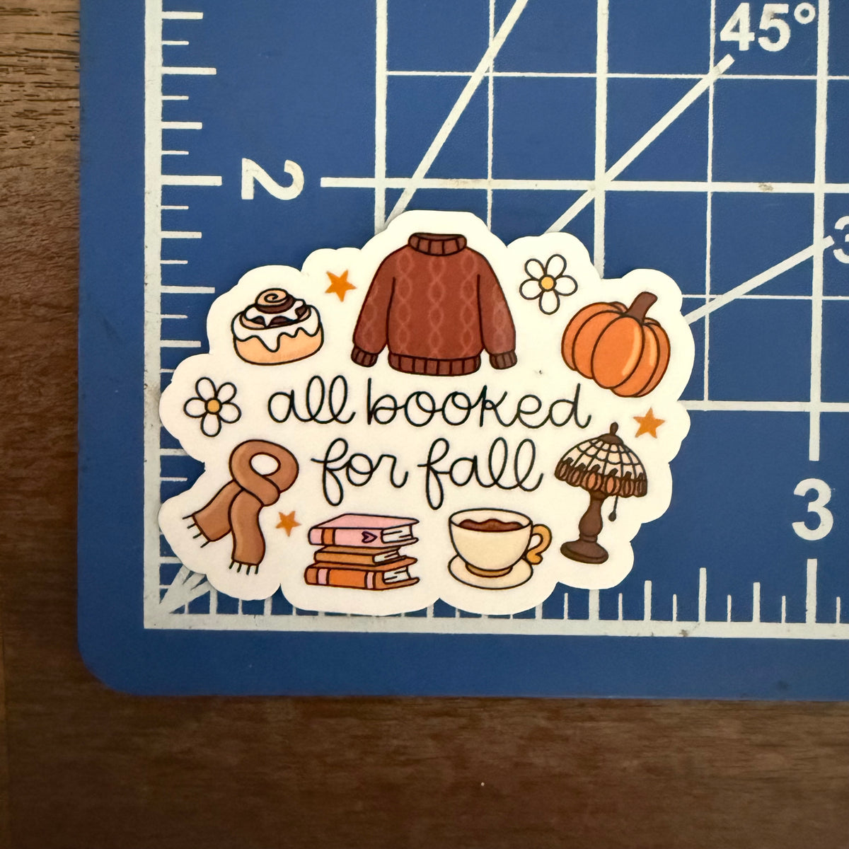 All Booked for Fall sticker