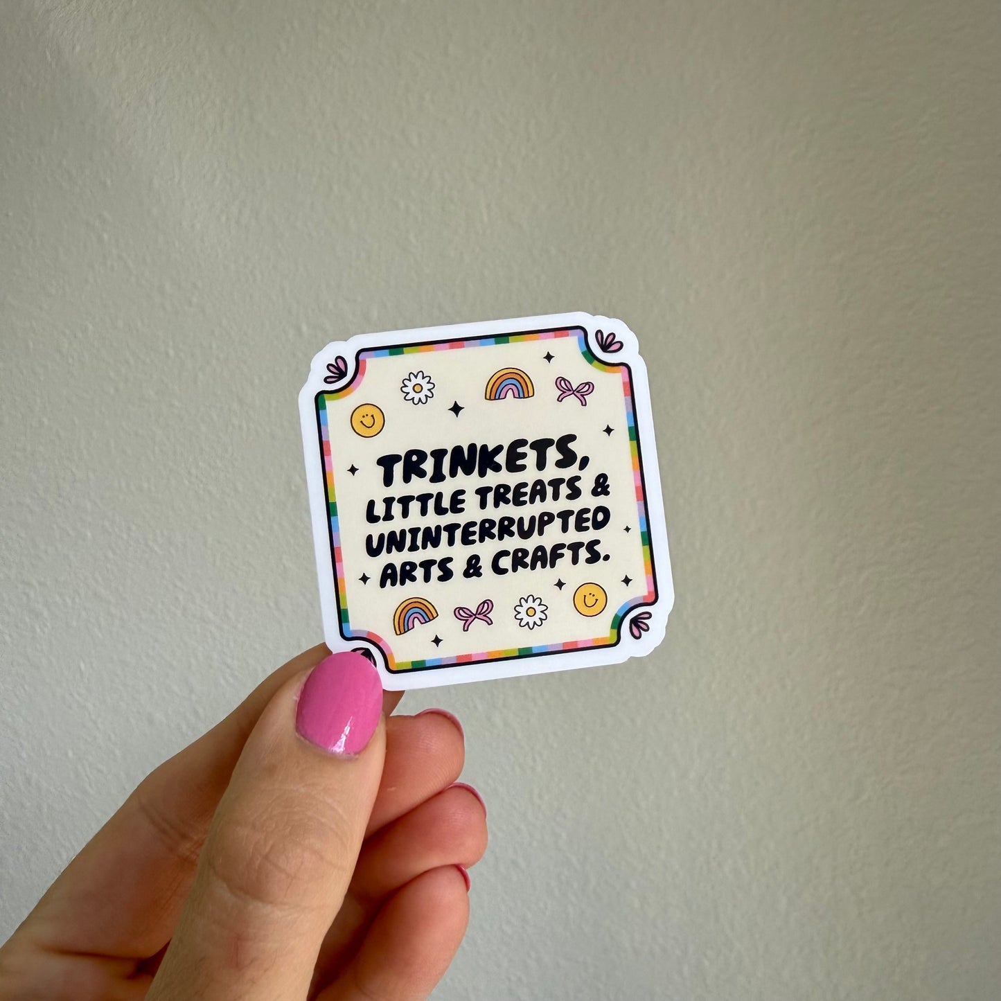 Trinkets Treats and Crafts sticker