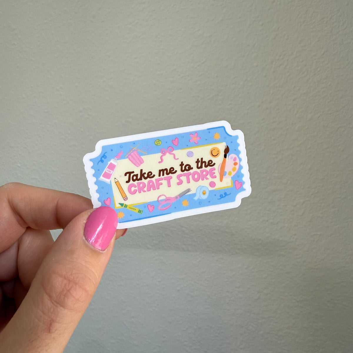 Take Me to the Craft Store sticker