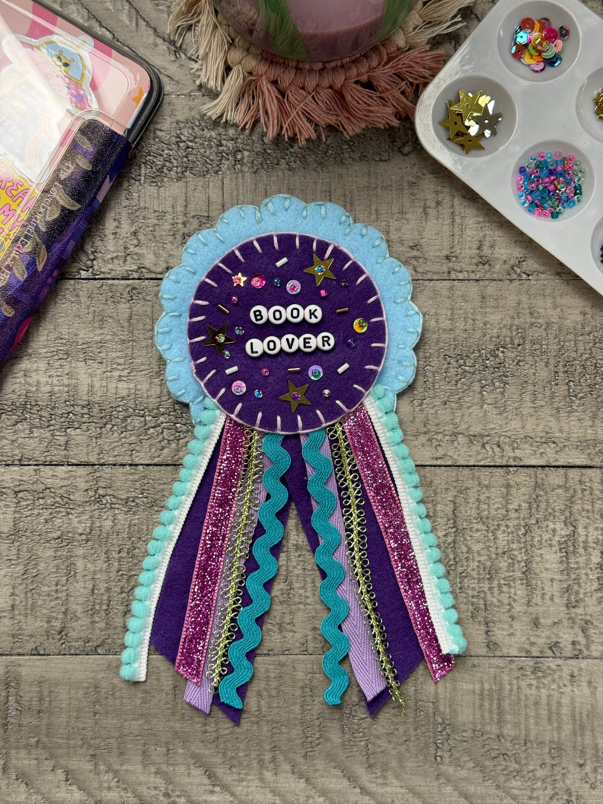 Book Lover Blue Prize Ribbon