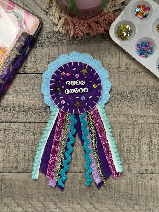 Book Lover Blue Prize Ribbon