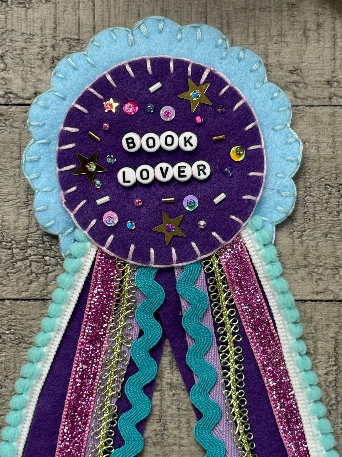 Book Lover Blue Prize Ribbon