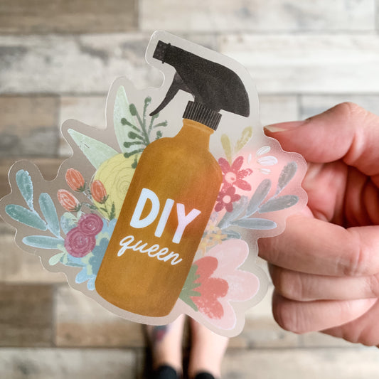 DIY queen waterproof sticker CLEAR BACK