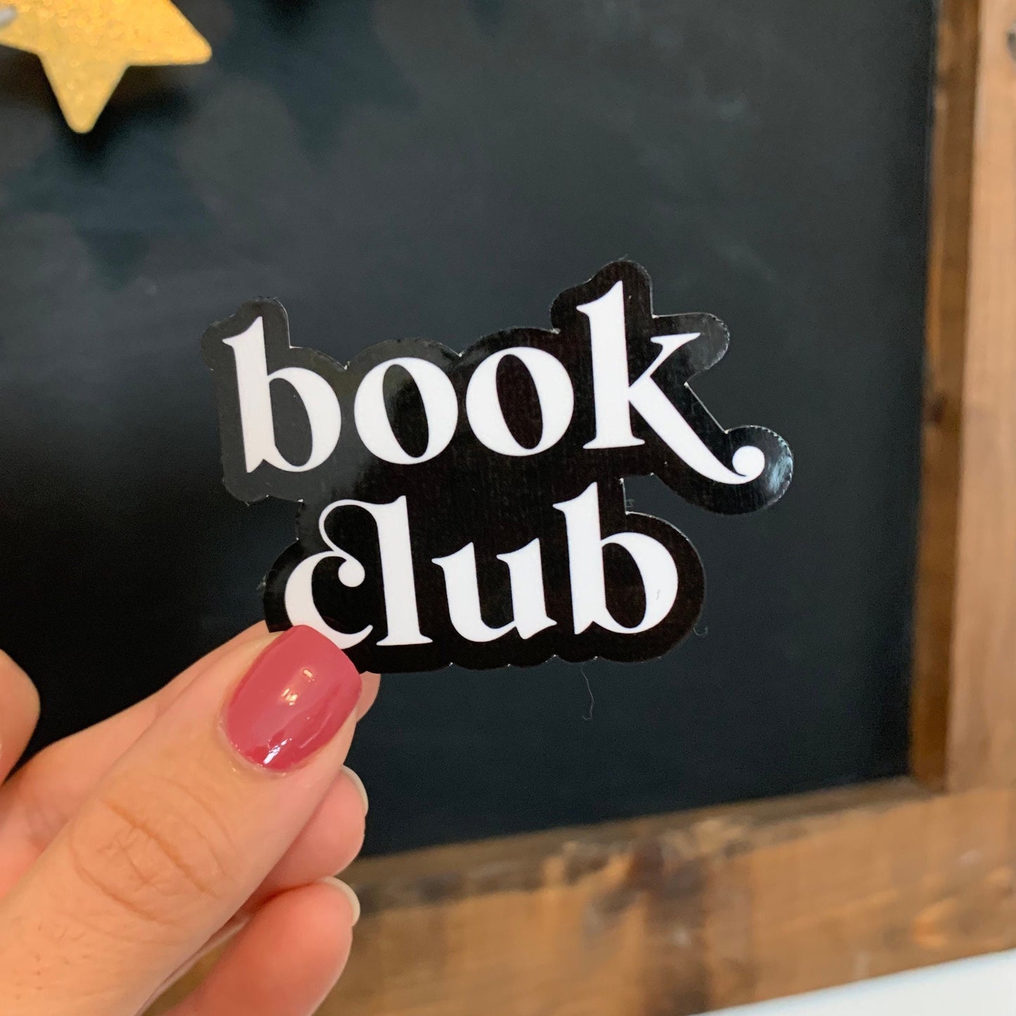 book club waterproof sticker