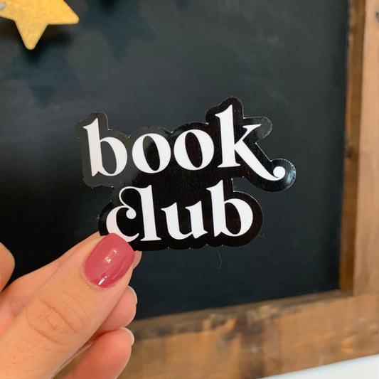 book club waterproof sticker