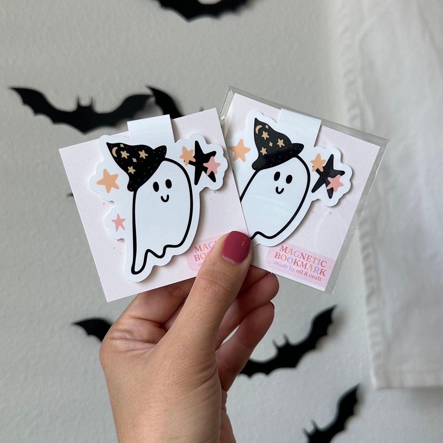 Ghostie magnetic bookmark