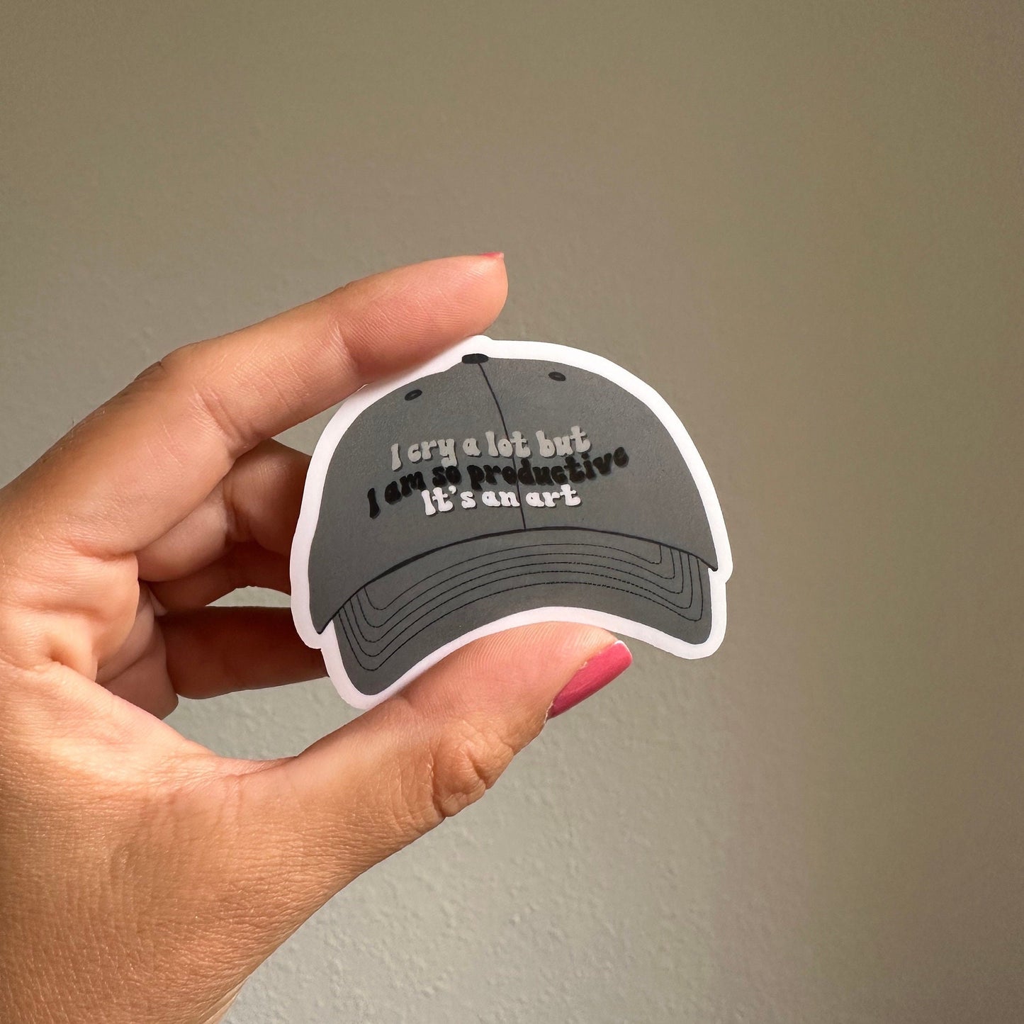 TTPD I cry a lot hat waterproof sticker