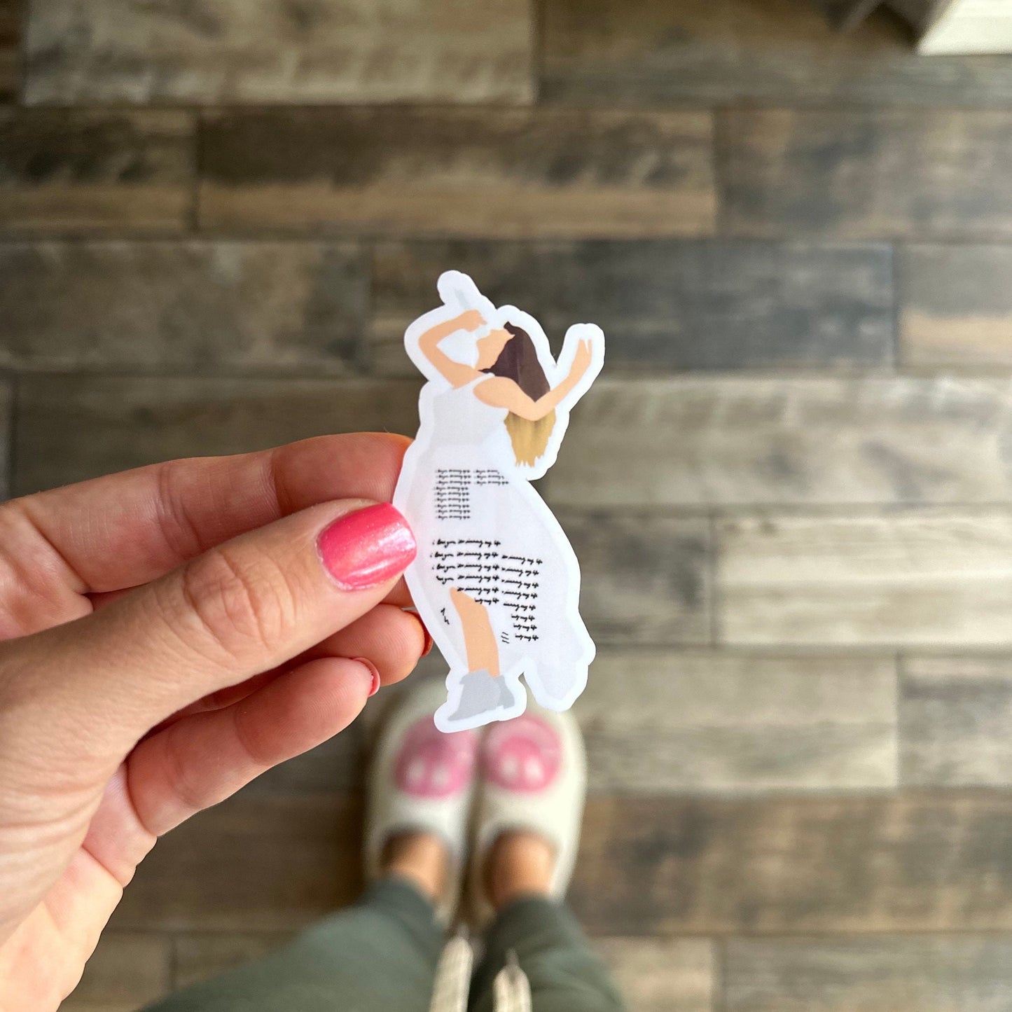Ttpd dress Swiftie eras waterproof sticker